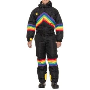 TIPSY ELVES Men's Midnight Shredder Snow Suit Waterproof, Insulated Large NWT